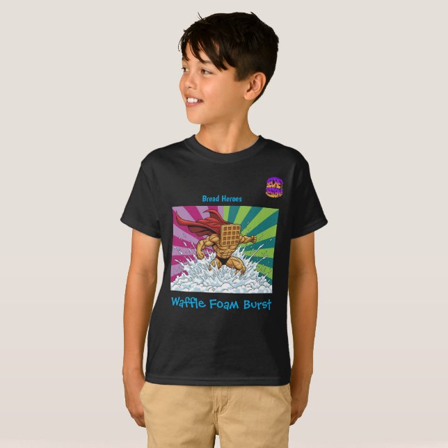 T-shirt pour enfants Héros du pain Mode Taille Lar (Devant entier)