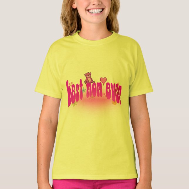 T-shirt pour enfants - Idée cadeau pour Mère (Devant)