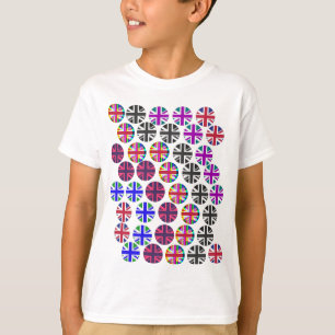 T-shirt pour enfants. Jacks/drapeaux Union multico