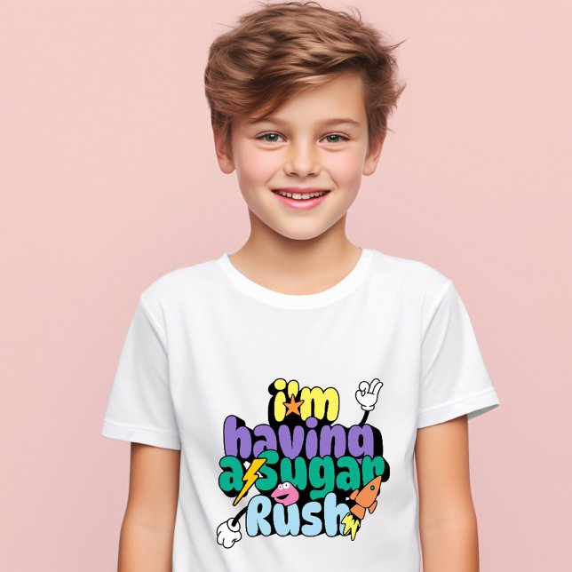 T-Shirt pour enfants : J'ai une poussée de sucre (Créateur téléchargé)