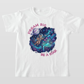 T-shirt pour enfants Jardin flottant d'astronaute