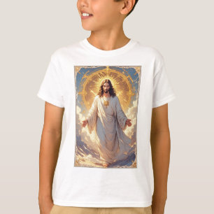 T-shirt pour enfants Jésus monte au ciel