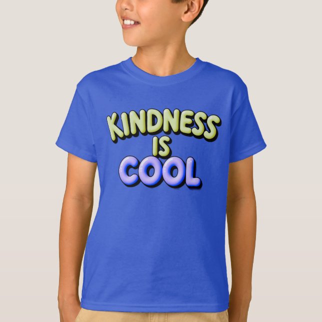 T-shirt pour enfants "La gentillesse est cool" con (Devant)
