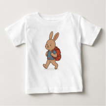 T-shirt pour enfants lapin mignonne - Retour à l'é