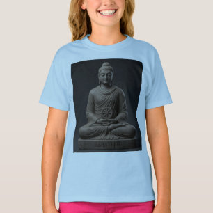 T-Shirt pour enfants méditatif Gautam Buddh   Art 