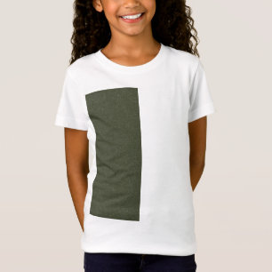 T-Shirt pour enfants - Moss Green Texturé Side Blo