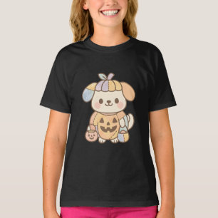 T-shirt pour enfants Pastel Pumpkin Pup Mignon K