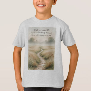 T-shirt pour enfants Philippiens 4:13 chrétien