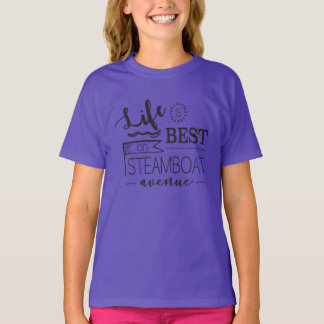 T-shirt pour enfants Raglan, la vie est la meilleu