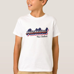 T-shirt pour enfants Retro Auckland Nouvelle-Zélan