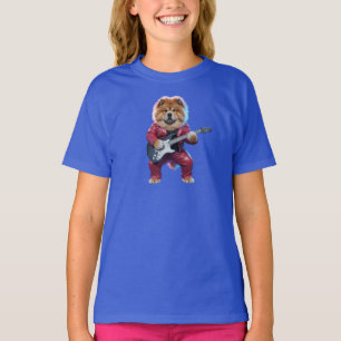 T-shirt pour enfants Rock Star Chow Chow Mignon