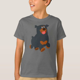 T-shirt pour enfants Rottweiler de dessin animé ga