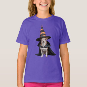 T-shirt pour enfants sorcière Chihuahua mignon