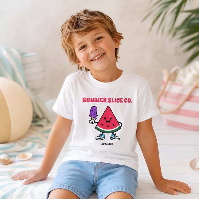 T-shirt pour enfants Summer Slice Co Pastèque (Créateur téléchargé)