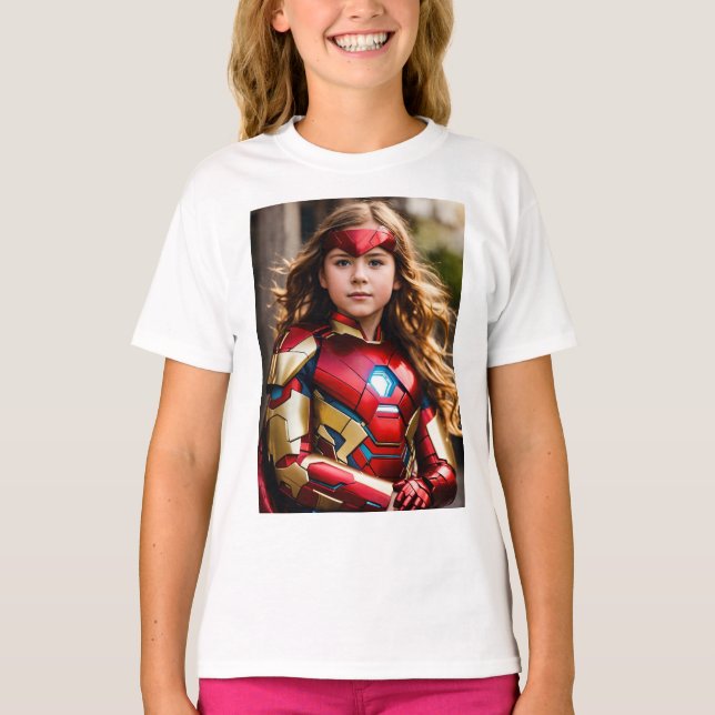 T-shirt pour enfants super héros (Devant)
