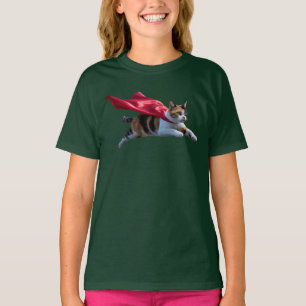 T-shirt pour enfants Super-héros Chat Calico Migno