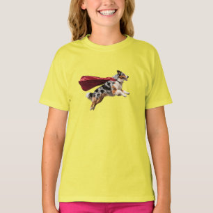 T-shirt pour enfants super-héros mignon Berger Aus