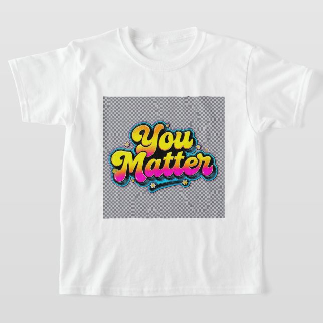 T-shirt pour enfants "Tu comptes", Sensibilisation (Poser)
