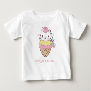 T-SHIRT POUR ENFANTS : UNICORN + CÔNE À CRÈME GLAC