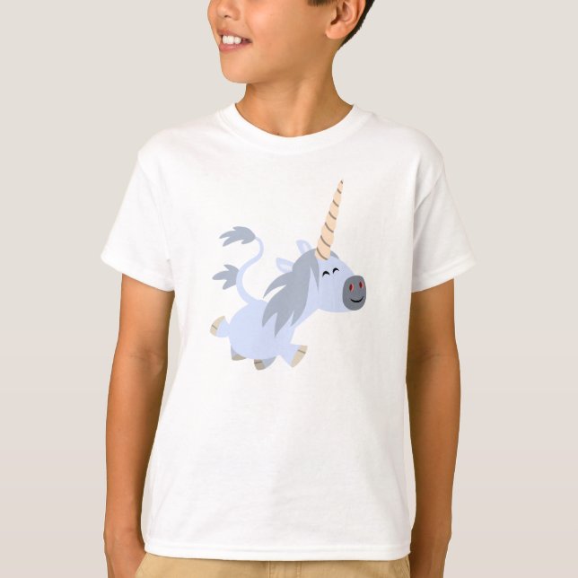 T-Shirt pour enfants Unicorn mignon Trotting (Devant)