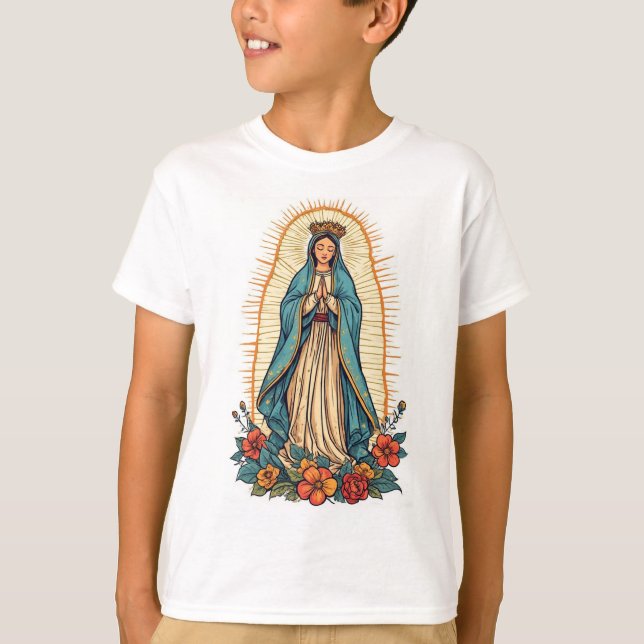 T-shirt pour enfants Vierge de Guadalupe (Devant)