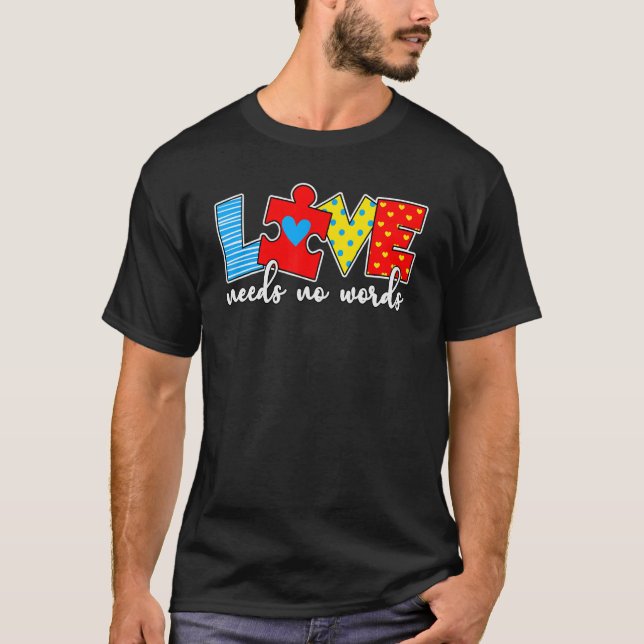 T-shirt pour enseignant de sensibilisation à l'aut (Devant)