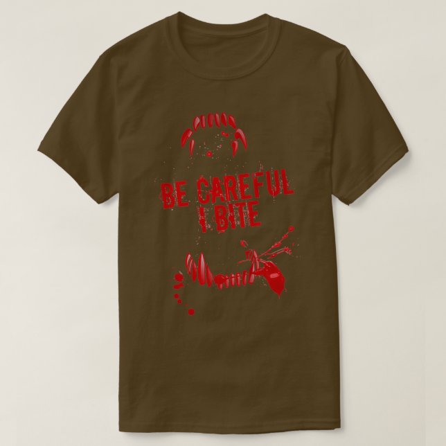 T-shirt Pour Être Prudent Je Mite Werewolfdon Faire Cette  (Design devant)