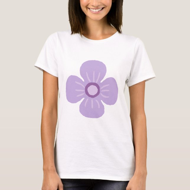 T-shirt pour femme à manches courtes – Coton doux  (Devant)