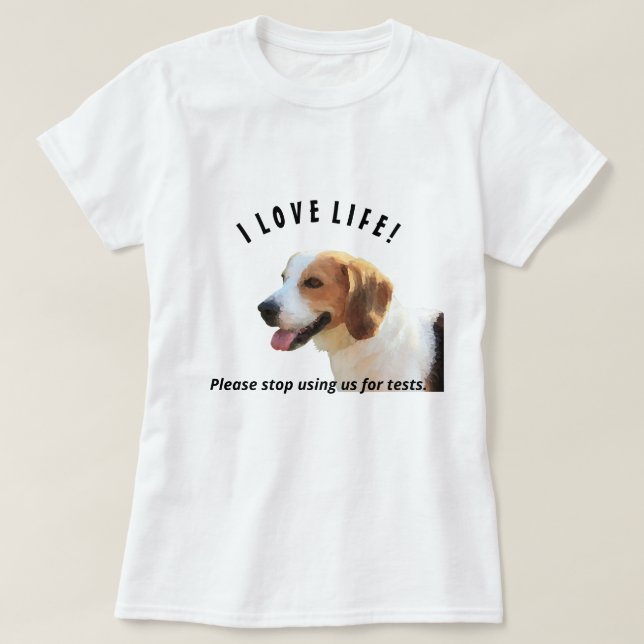 T-shirt pour femme partisan de Beagle (Design devant)