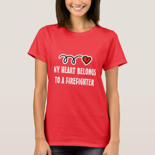 T-shirt pour femme pour la femme d'un pompier