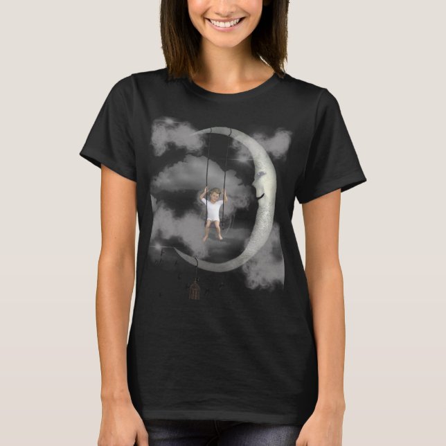T-shirt pour femme tourbillon cosmique abstrait -  (Devant)