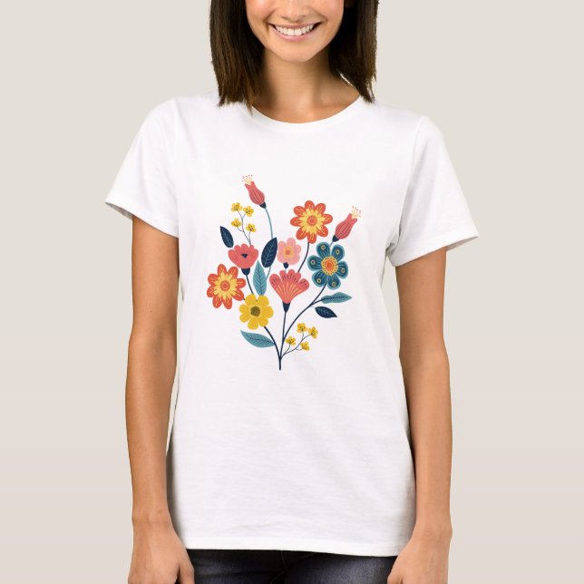 T-shirt pour femmes à manches courtes – Coton doux (Devant)