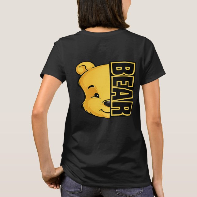 T-shirt pour femmes à motif Ours sur le dos (Dos)