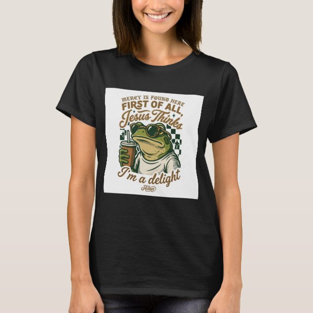 T-shirt pour femmes ADOM "Jésus pense que je suis  (Devant)