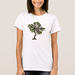 T-shirt pour femmes avec arbre symbole de recyclag