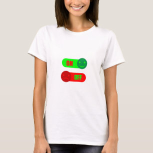 T-shirt pour femmes avec émoji d'humeur On Off