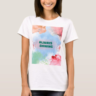 T-shirt pour femmes avec floral artistique toujour