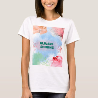 T-shirt pour femmes avec floral artistique toujour