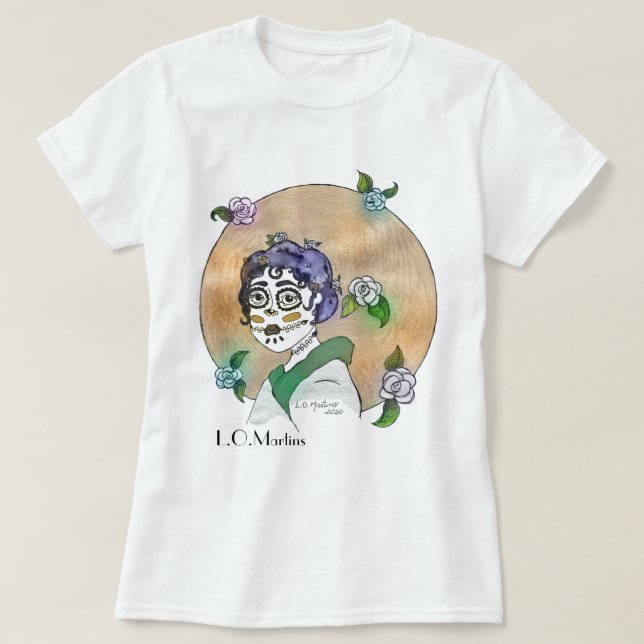 T-shirt pour femmes avec imprimé art (Design devant)