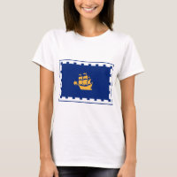 T-shirt pour femmes avec le drapeau de la ville de
