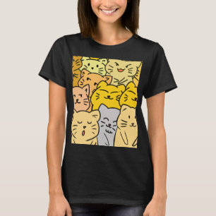 T-shirt pour femmes avec un chat mignon pour une t