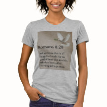 T-shirt pour femmes avec verset biblique Romains 8