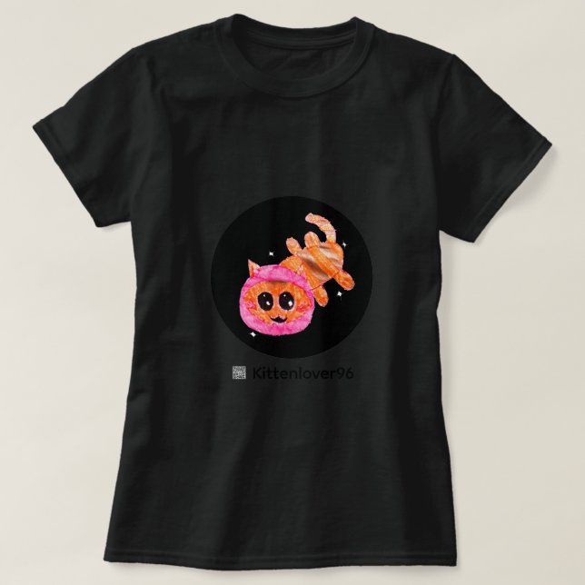 T-Shirt pour femmes - Chat de l'espace (Design devant)