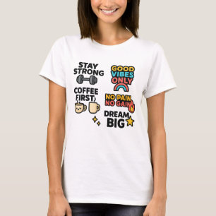 T-shirt pour femmes - Citations motivationnelles e