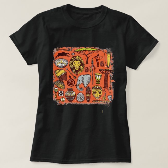 T-Shirt pour femmes d'Afrique (Design devant)