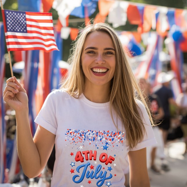 T-shirt pour femmes du 4 juillet (Créateur téléchargé)