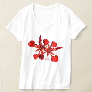 T-Shirt pour femmes Fleur de Poinciana royale