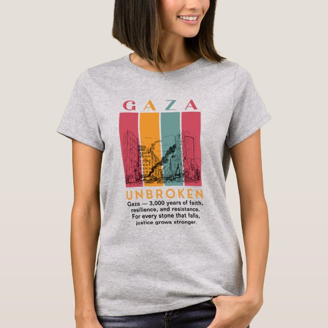 T-shirt pour femmes Free Palestine – Gaza 3 000 an (Devant)