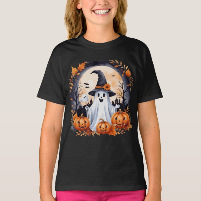 T-shirt pour femmes: Halloween fantôme (Devant)