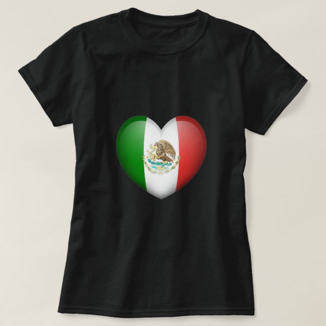 T-shirt pour femmes J'aime le Mexique (Design devant)